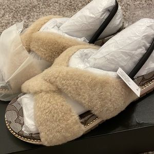 Brand new COACH tally shearlg sandal 7.5